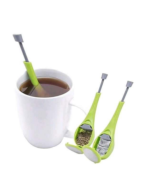 Loose Leaf Tea Infuser with Squeeze Pump also Usable with Tea Bags