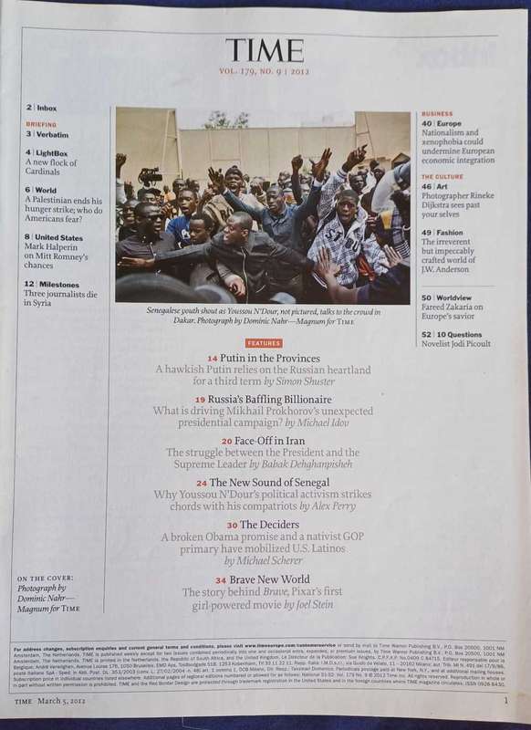Time magazine March 5, 2012