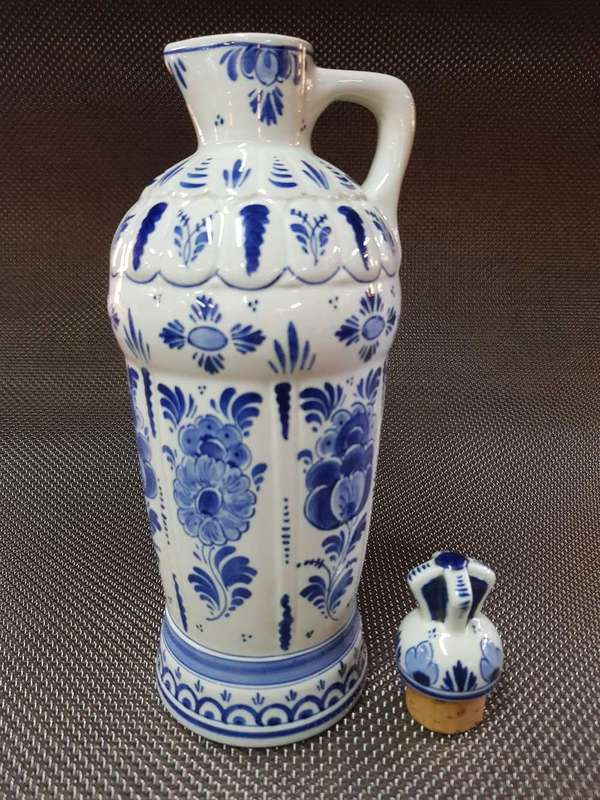 Vintage Royal Delft Jug Vase 1981, Porceleyne Fles Jug, Royal Delft Blue Vase