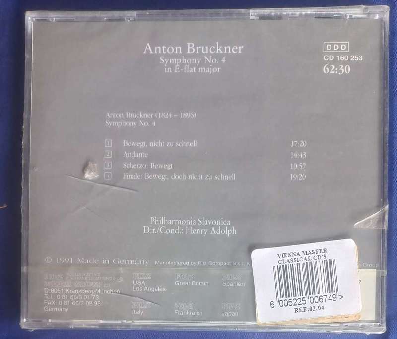 Anton Bruckner - Symphony no 4 cd *sealed*