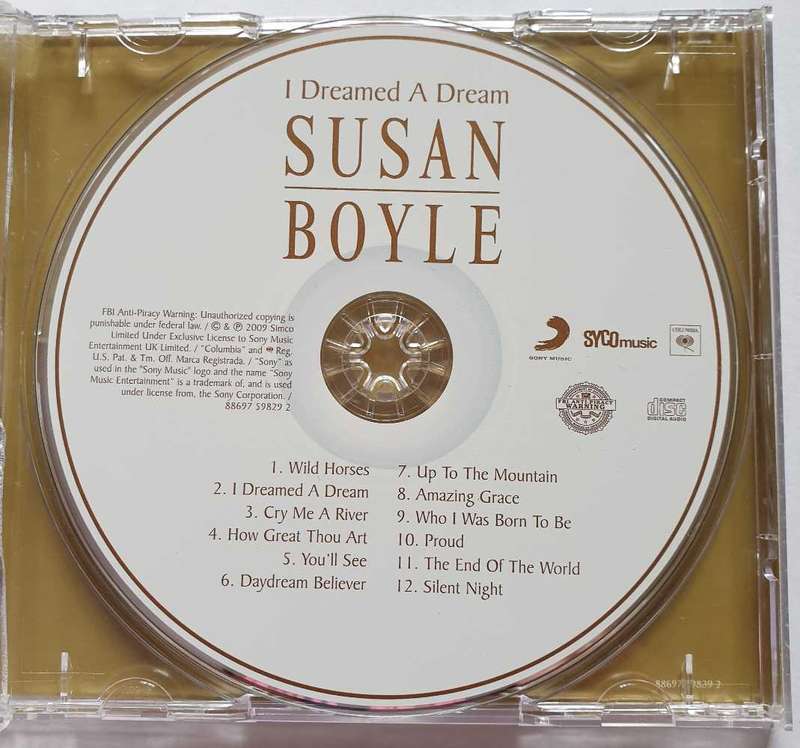CD - SUSAN BOYLE - I DREAMED A DREAM - USA - 2009 - NM
