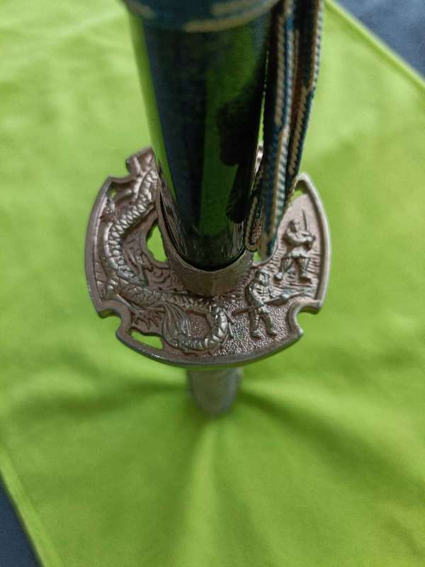 Green Samurai katana