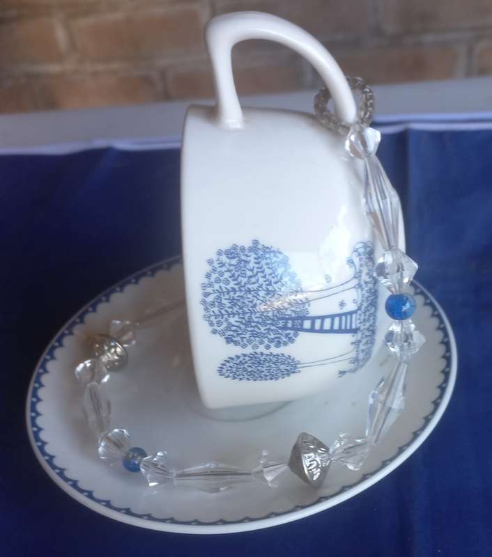 Cup and saucer ornament