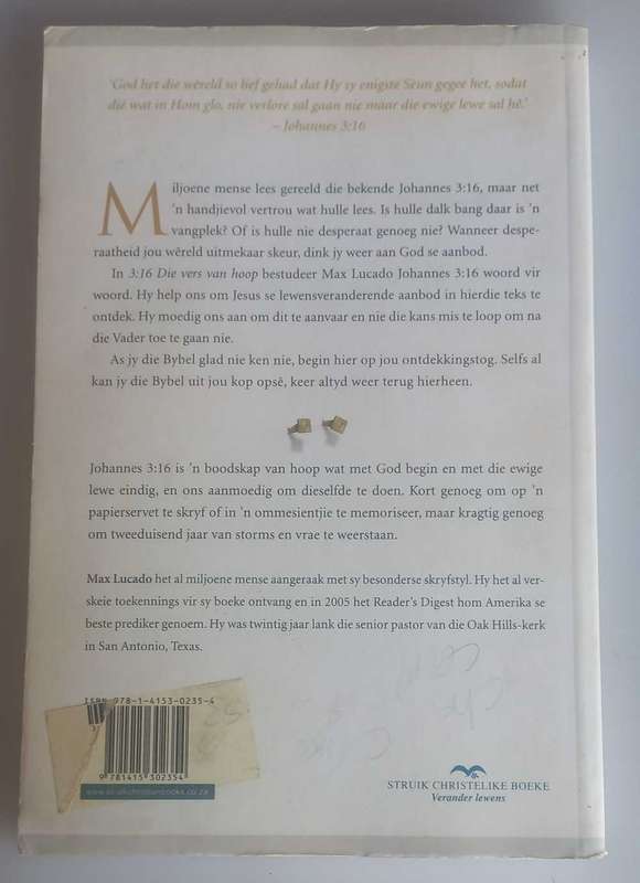 3:16 Die vers van hoop deur Max Lucado
