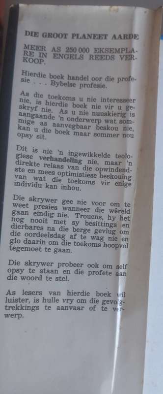 Die groot planeet aarde - wat is sy toekoms deur Hal Lindsey