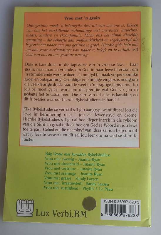 Vrou met `n gesin deur Carolyn Nystrom