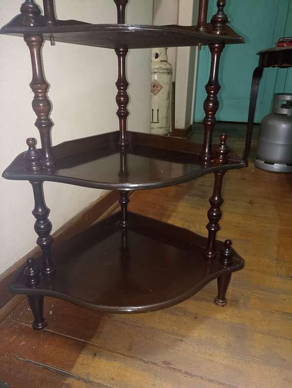 Vintage corner wooden table