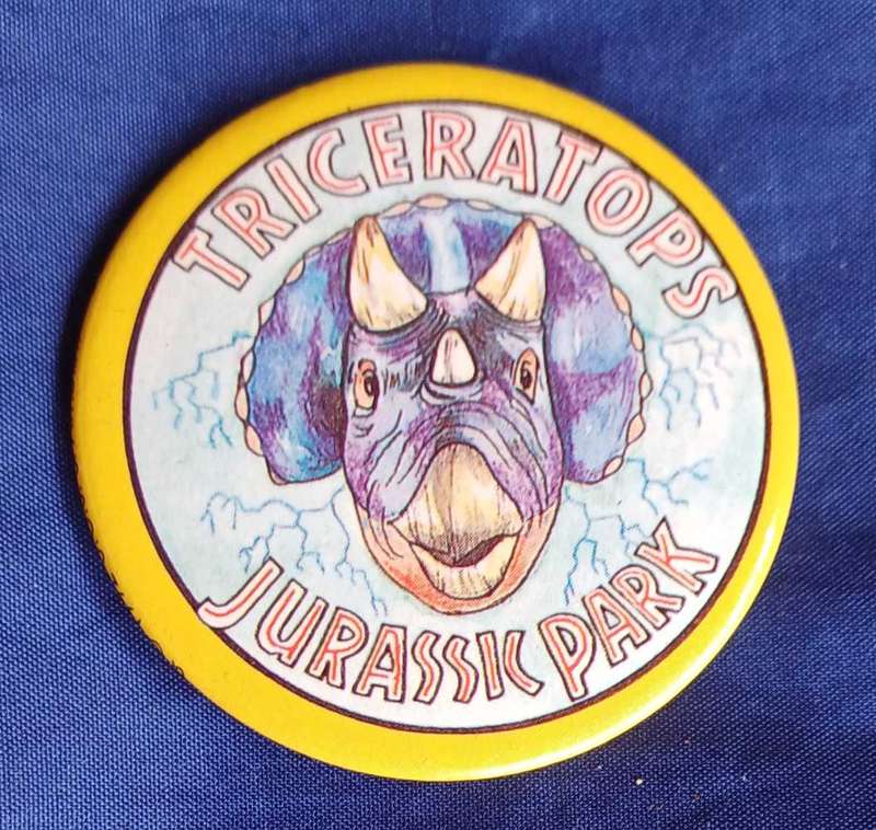 Jurassic park pinback button badge