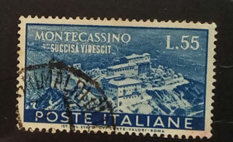 Italy 1951 The Reconstruction of the Abbey of Montecassino