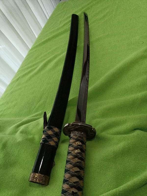 Green Samurai katana