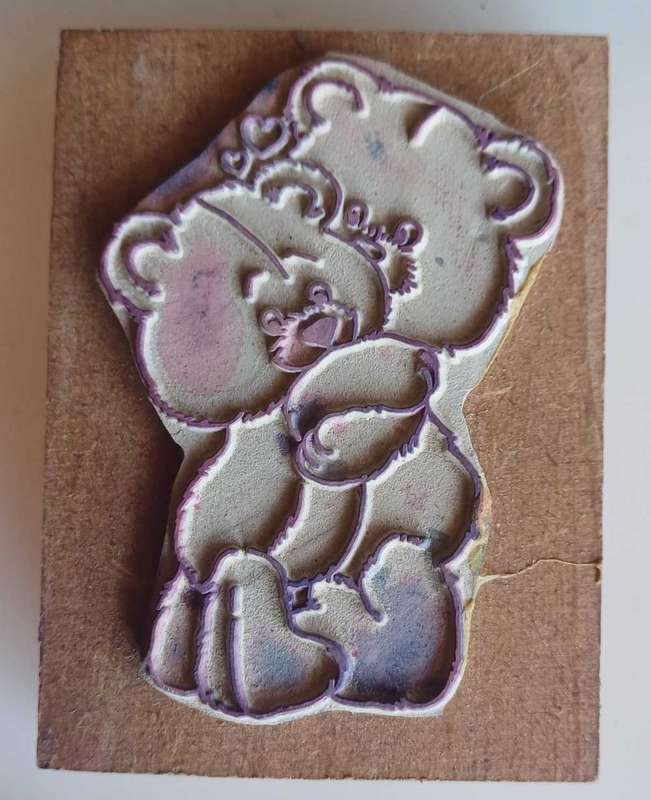 Bears rubber stamp