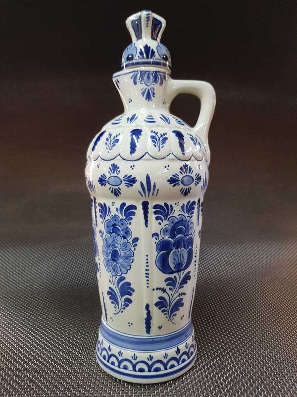 Vintage Royal Delft Jug Vase 1981, Porceleyne Fles Jug, Royal Delft Blue Vase