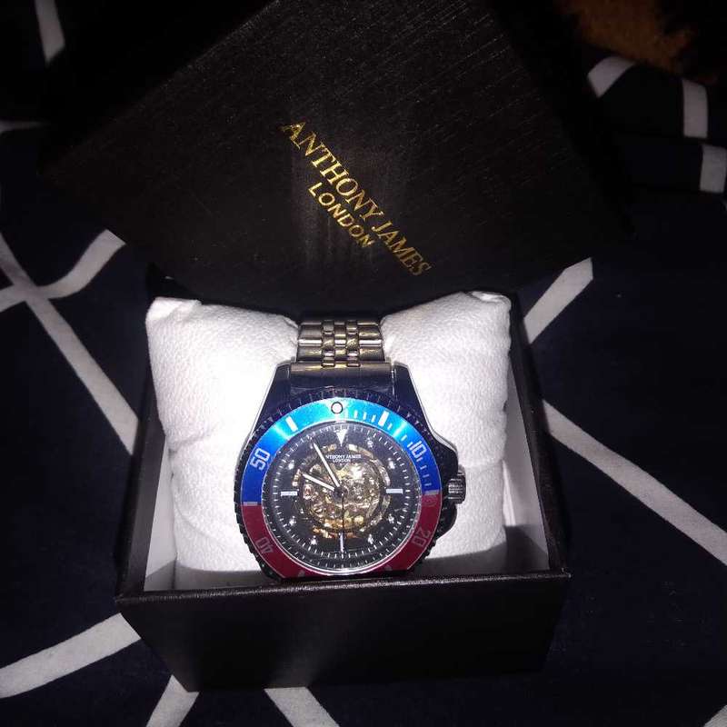 Anthony James Limited Edition Skeleton Sports Automatic Watch Steel