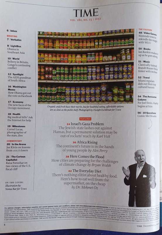 Time magazine December 3, 2012