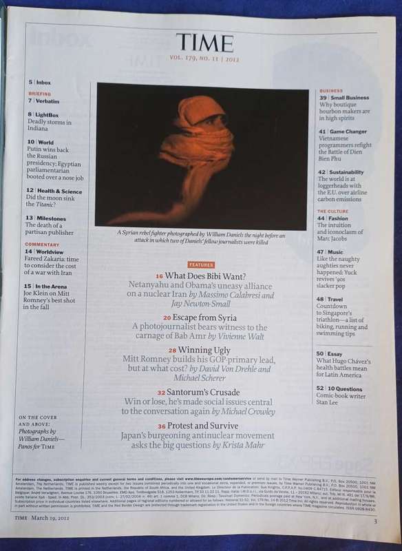 Time magazine March 19, 2012