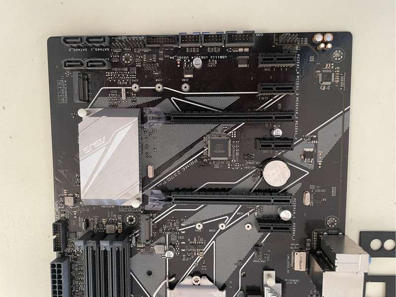 Asus Prime Z370-P Motherboard**3D Printed IO Shield/Backplate**