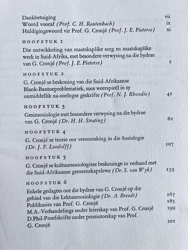 Mens en Gemeenskap - Huldigingsbundel vir prof. dr. G. Cronjé
