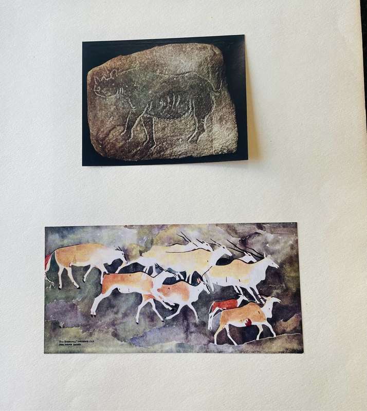 RARE!! WALTER BATTISS `BUSHMAN ART, Portfolio Number One, Art in South Africa` Red Fawn Press