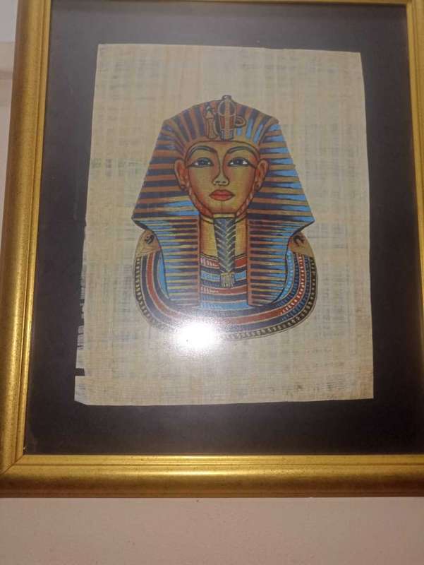 Papyrus Egyptian king Tutankhamen