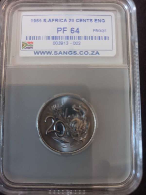 THE POPULAR 1965 GRADED PROOF SET.  PF64