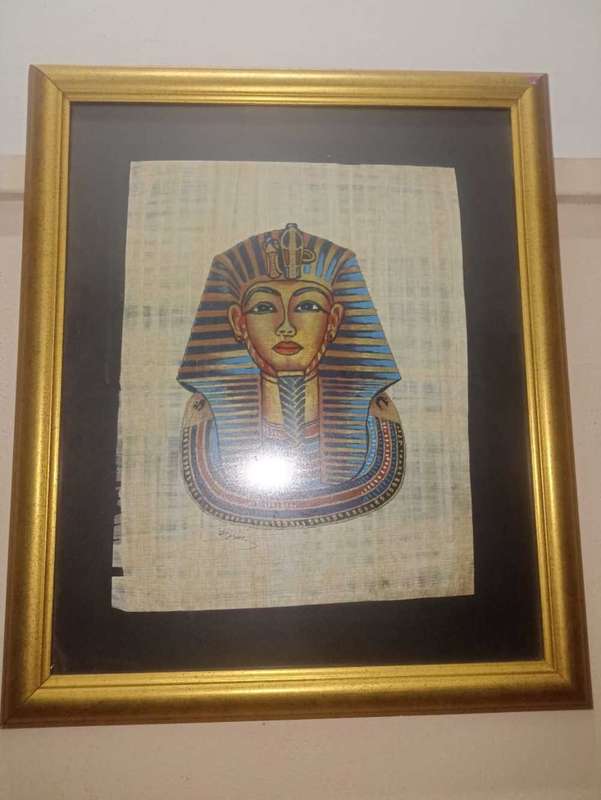 Papyrus Egyptian king Tutankhamen