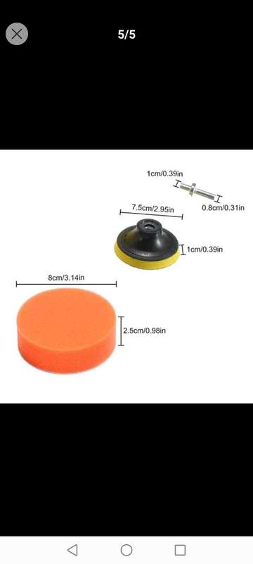11pcs 3-inch Car Polishing Kit, Sponge Disc Set