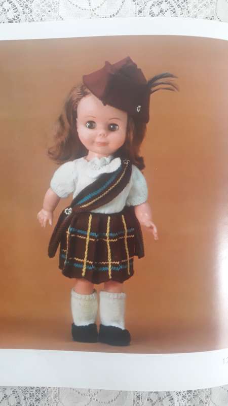 CRAFT BOOK -  1970'S BOOK ON KNITTING FOR DOLLS OF THE WORLD BY FRAN WESTFALL