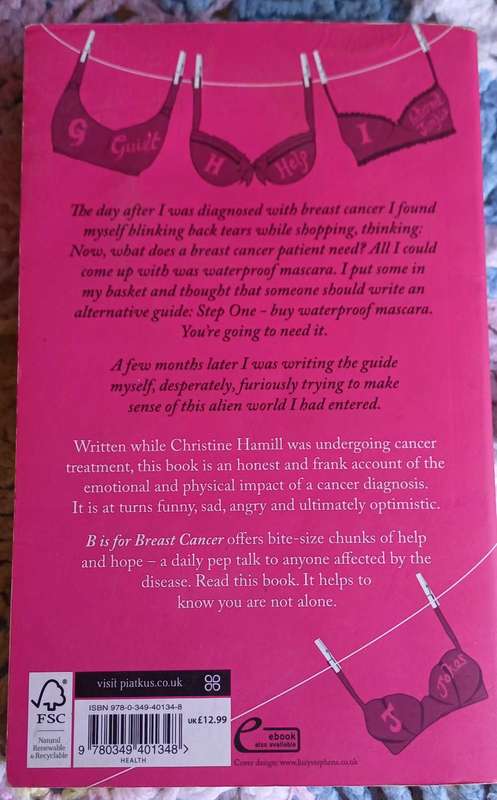 B is for breast cancer by Christine Hamill