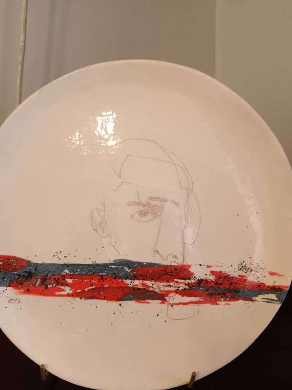 Ceramic Display Plate Artist Signed