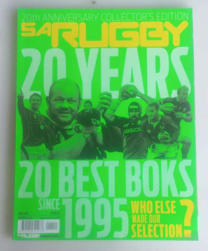 SA Rugby 20th anniversary collector`s edition magazine