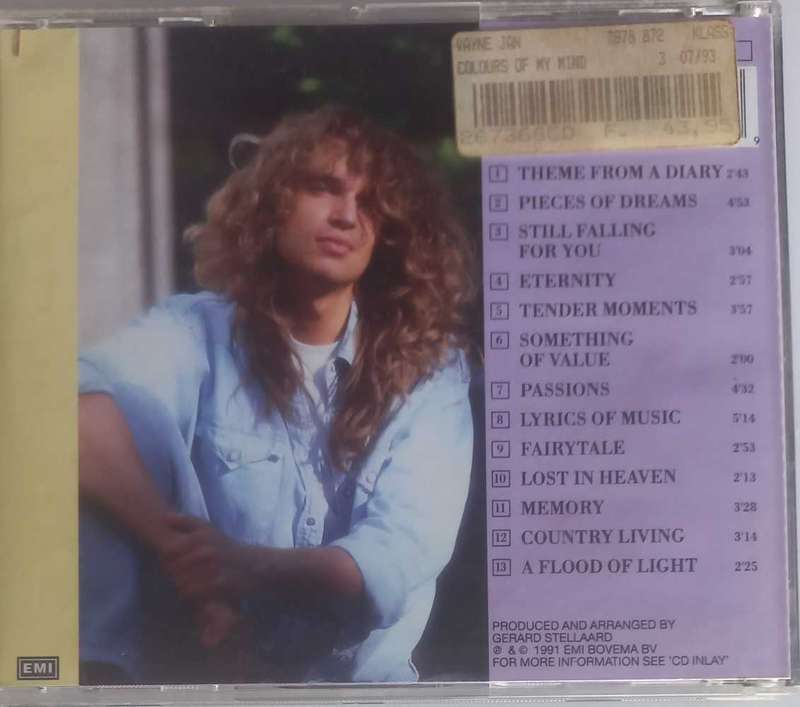 Jan Vayne - Colour of my mind cd