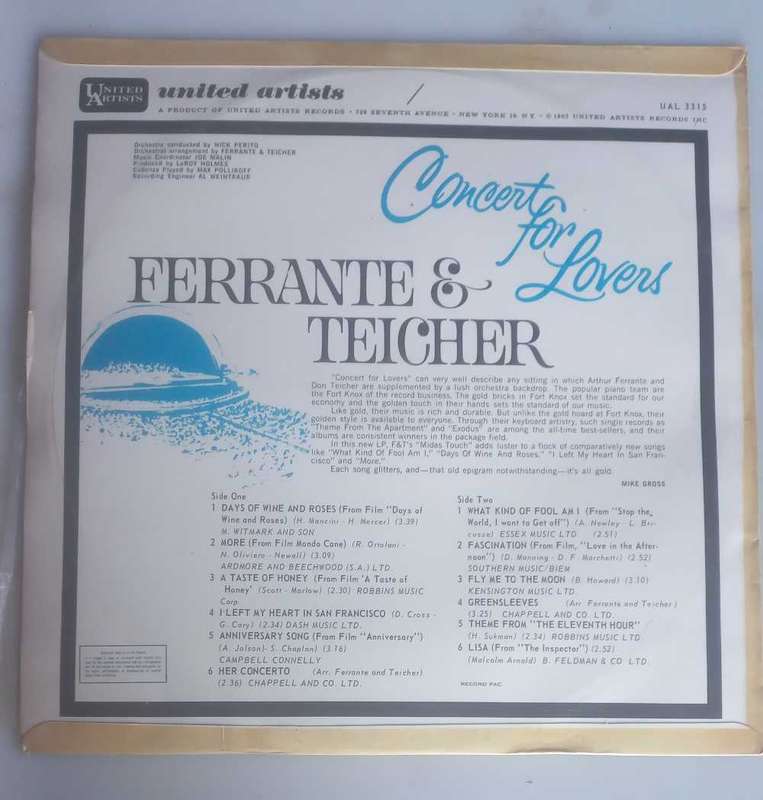 Concert for lovers: Ferrante & Teicher LP