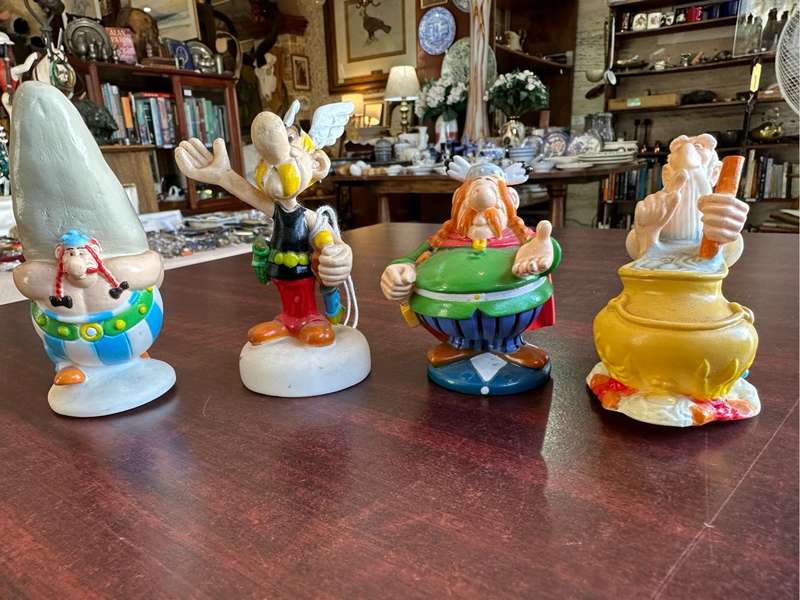 Asterix & Obelix rubber figurines ( x 4 )