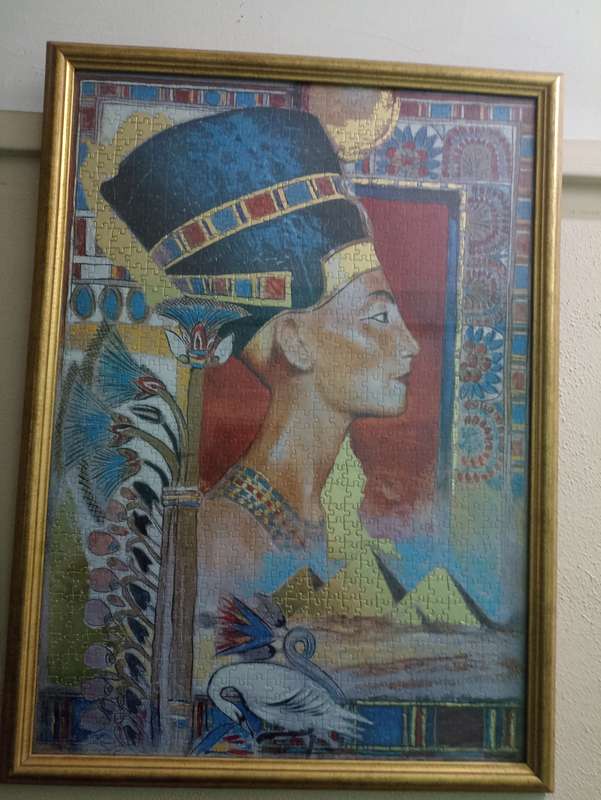 Nevertiti puzzle picture in frame