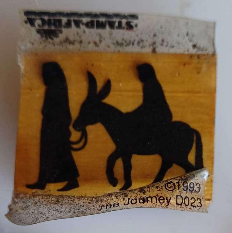 The journey rubber stamp