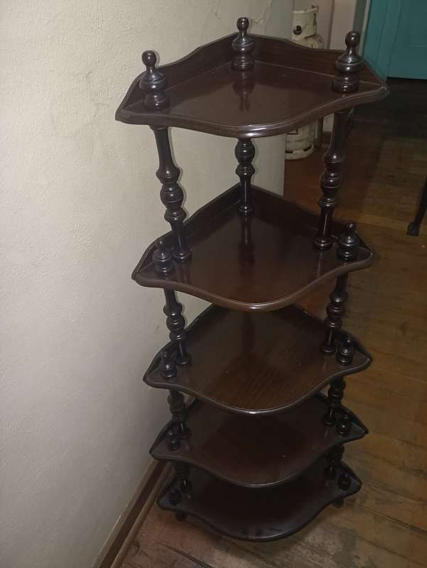 Vintage corner wooden table