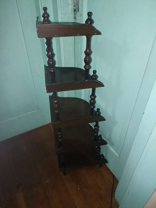 Vintage corner wooden table