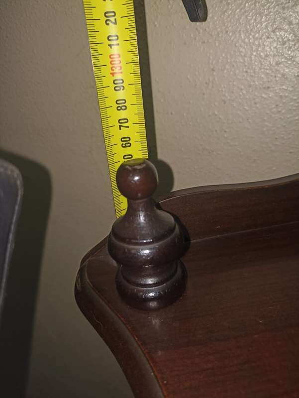 Vintage corner wooden table