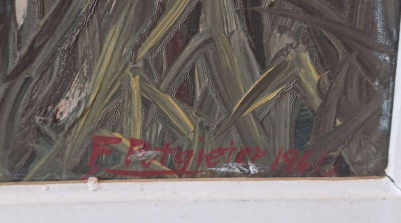 F Potgieter 1961 oil painting