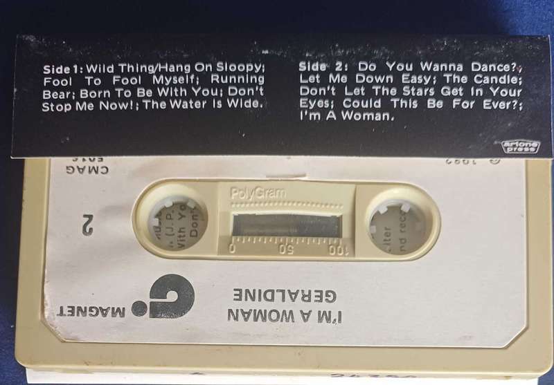 Geraldine - I`m a woman tape
