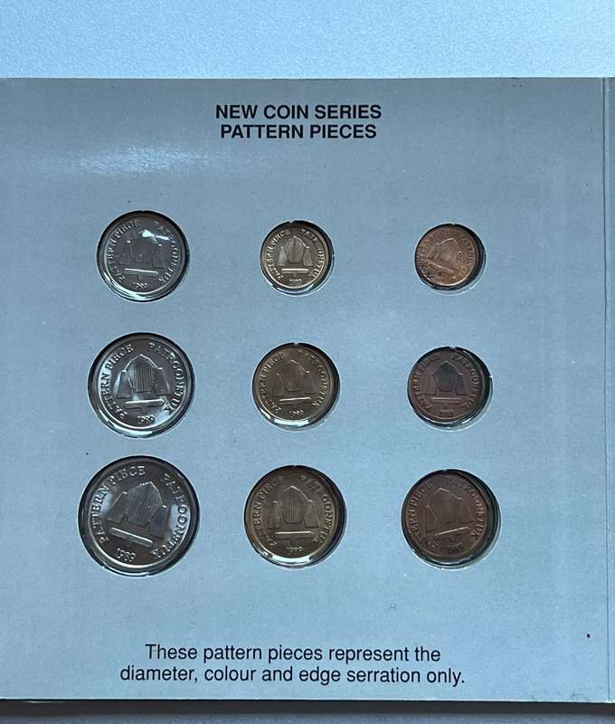 SA Mint New Coins Series 1989 Pattern Pieces