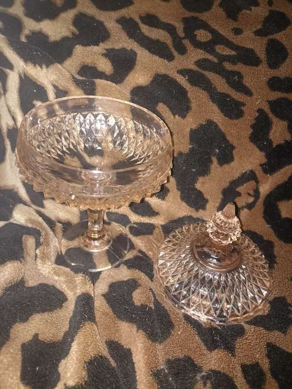 Antique vase 1950 with lid