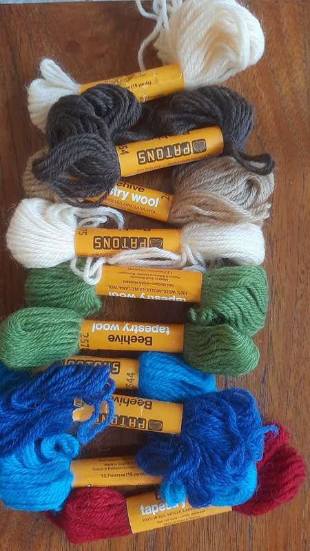 Tapestry wool yarn Patons Beehive 10 skeins
