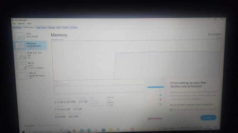 Lenovo laptop 8gb ram (negotiable)