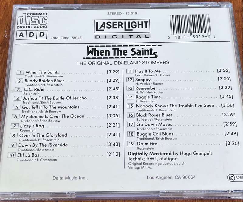 When the Saints - The Best of Dixieland (1987, made in USA)