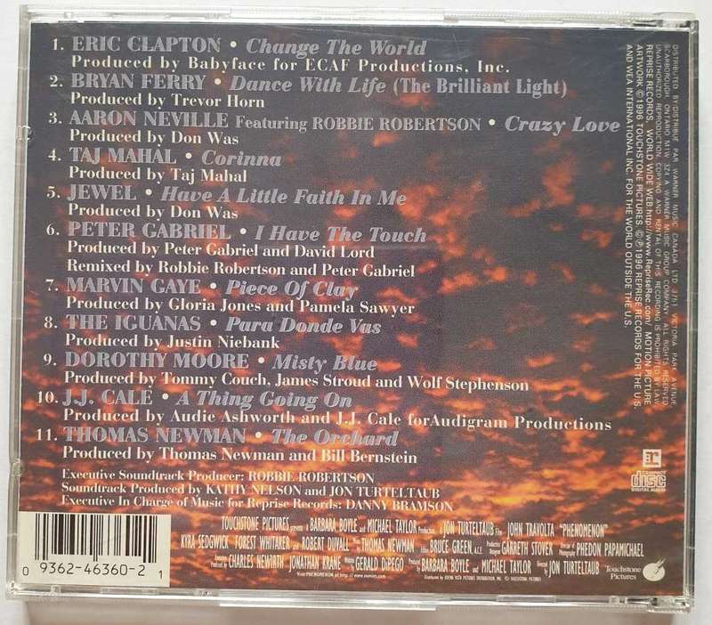 CD - PHENOMENON - MOVIE SOUNDTRACK - CDW 46360 - 1996 - CANADA - VG+