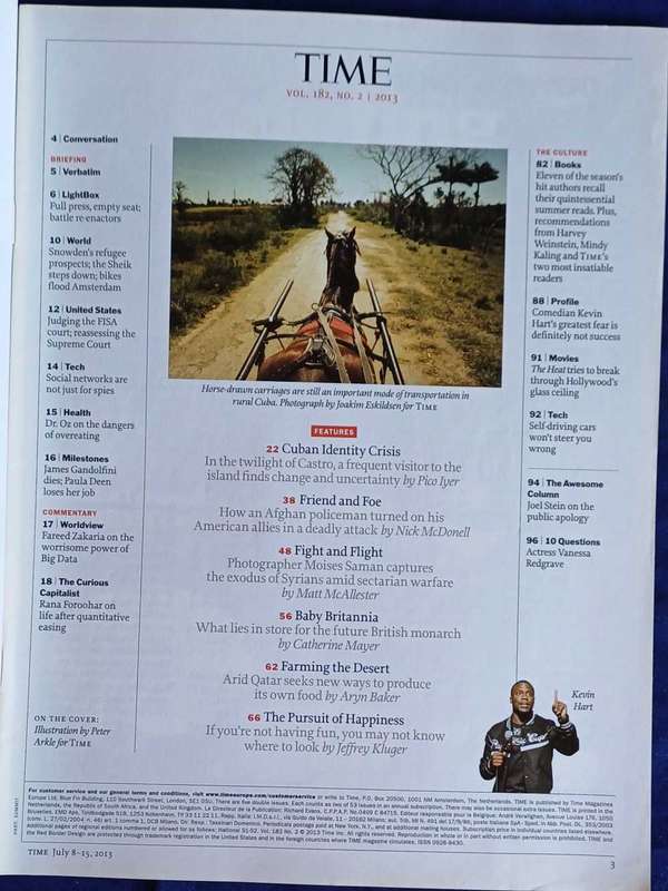 Time magazine July 8/July 15, 2013