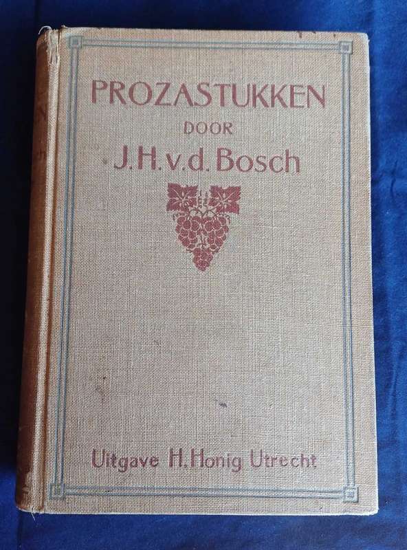 Prozastukken door JH vd Bosch 1911