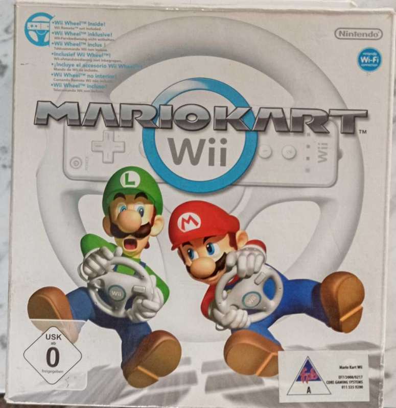 Mario Kart Wii with box and Wheel (PAL)