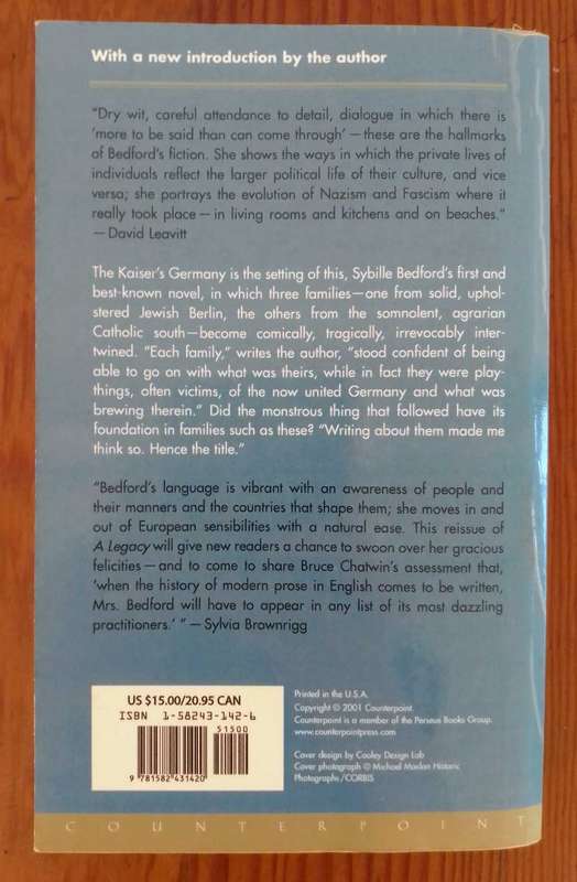 A Legacy by Sybille Bedford